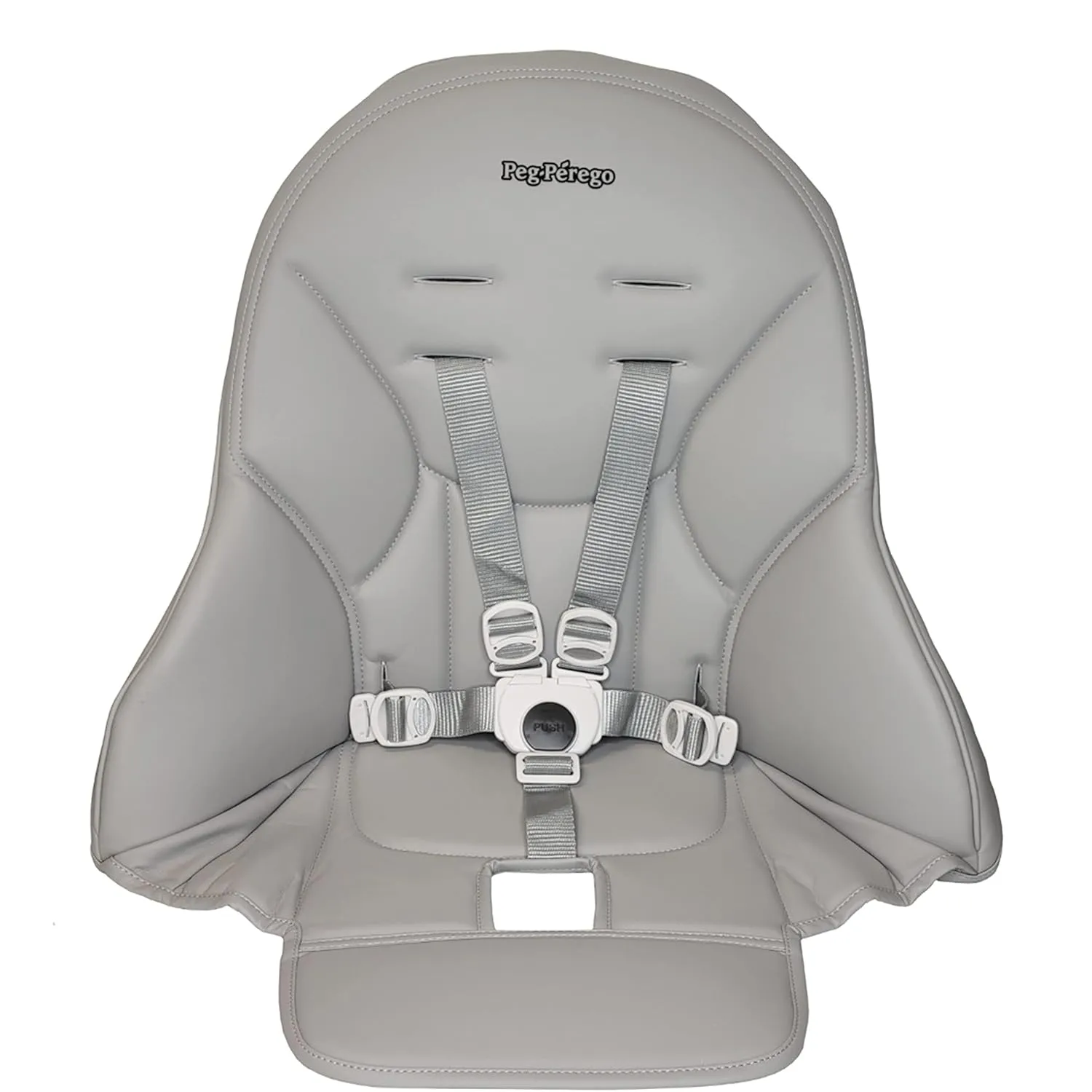 Peg Perego Siesta/Prima Pappa Zero 3 high chair replacement upholstery with seat belt, Ice (Grey)