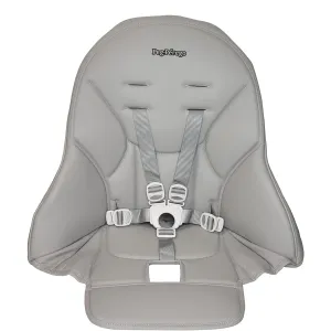 Peg Perego Siesta/Prima Pappa Zero 3 high chair replacement upholstery with seat belt, Ice (Grey)