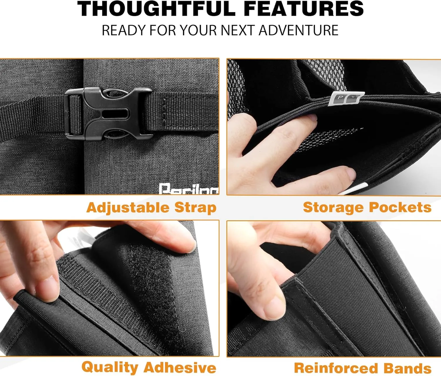 Perilogics Luggage Travel Cup Holder Hands Free Drink Caddy for Suitcase Handle. Perfect Airplane Travel Essential Accessory Gift for Frequent Traveler, Flight Attendant or with Children (Dark Gray)