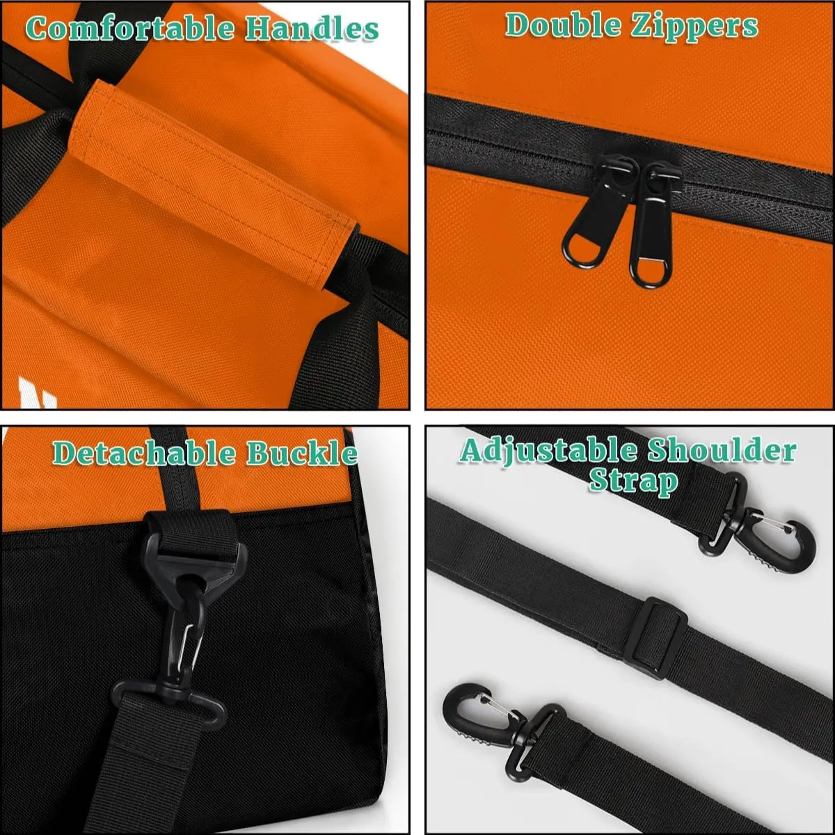Personalized Cheerleader Bag Dance Bag for Girl, Custom Team Bag Gymnastics Bag Sport Duffel Bag, Weekender Bags Travel Duffel Bag for Cheer Team Orange Cheerleader