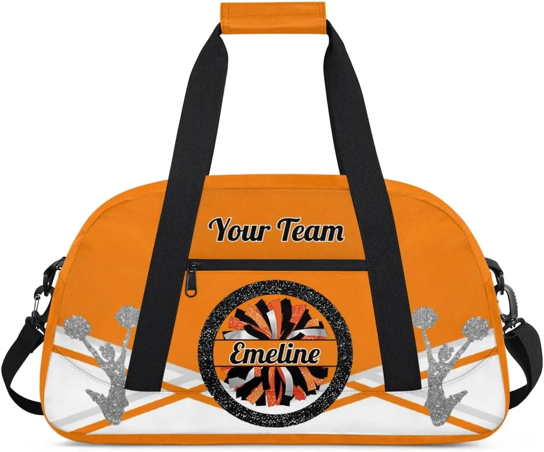 Personalized Cheerleader Bag Dance Bag for Girl, Overnight Duffel Bags Cheerleader for Kids Personalized Sport Gym Bag, Gymnastics Duffel Bag - Cheerleading Gifts