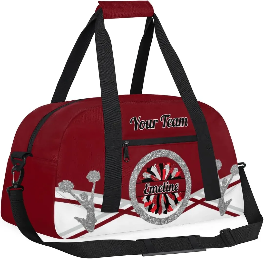 Personalized Cheerleader Bag Dance Bag for Girl, Overnight Duffel Bags Cheerleader for Kids Personalized Sport Gym Bag, Gymnastics Duffel Bag - Cheerleading Gifts