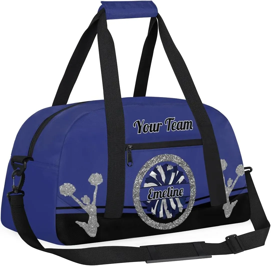 Personalized Cheerleader Bag Dance Bag for Girl, Overnight Duffel Bags Cheerleader for Kids Personalized Sport Gym Bag, Gymnastics Duffel Bag - Cheerleading Gifts