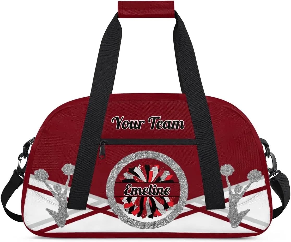 Personalized Cheerleader Bag Dance Bag for Girl, Overnight Duffel Bags Cheerleader for Kids Personalized Sport Gym Bag, Gymnastics Duffel Bag - Cheerleading Gifts