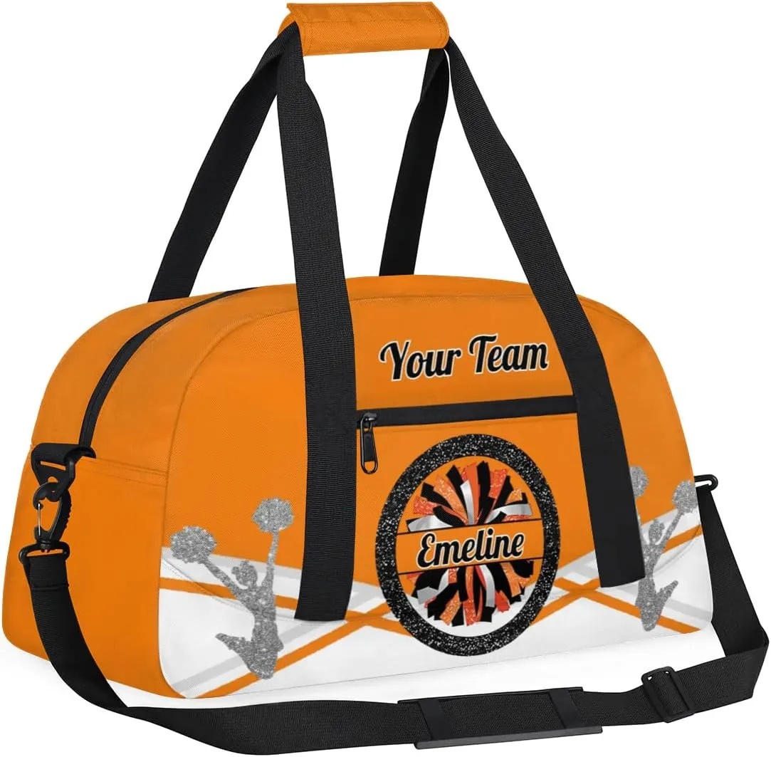 Personalized Cheerleader Bag Dance Bag for Girl, Overnight Duffel Bags Cheerleader for Kids Personalized Sport Gym Bag, Gymnastics Duffel Bag - Cheerleading Gifts