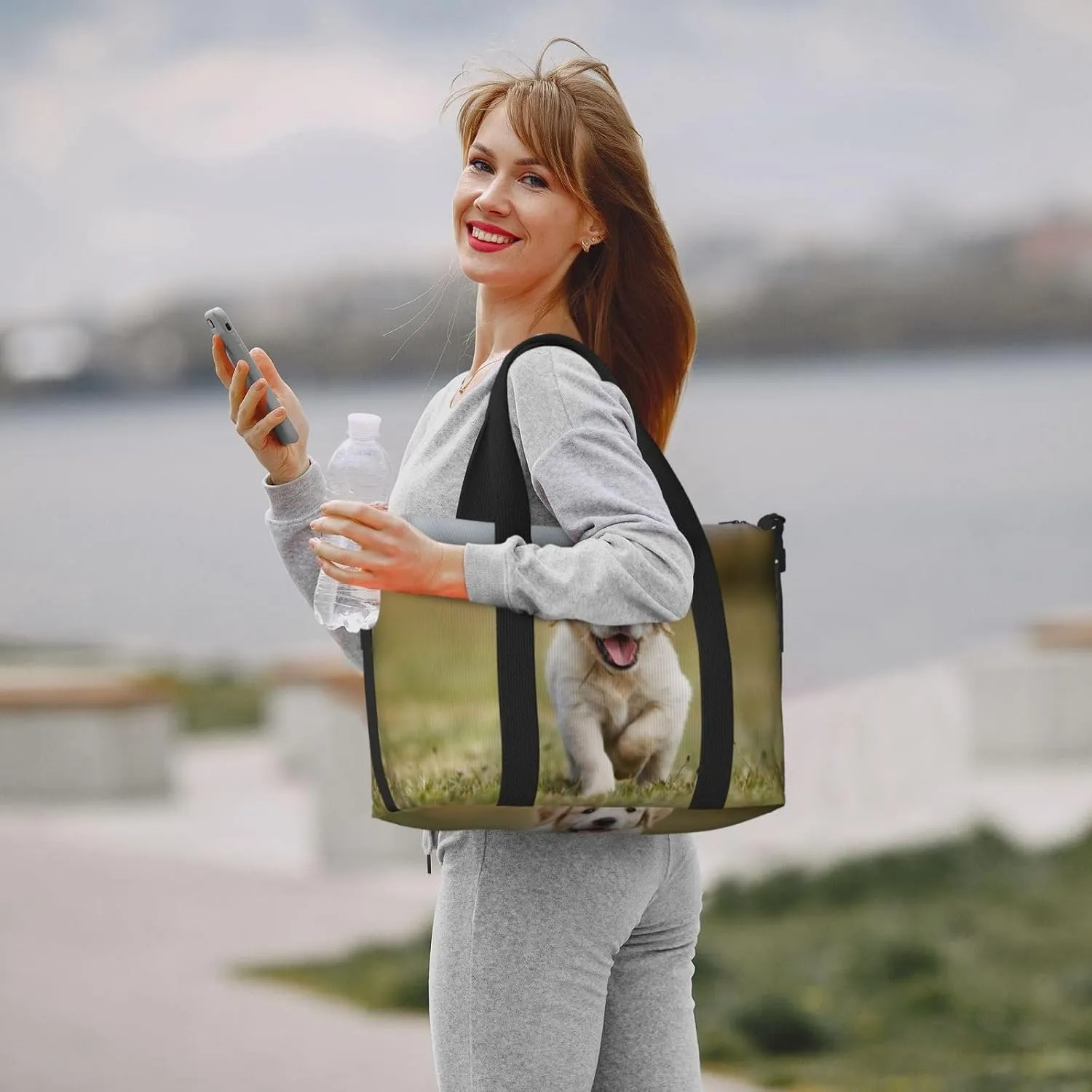 Personalized Custom Gym Travel Sports Duffle Bag for Women & Men, Customized Photo Text Getaway Weekend Overnight Bag