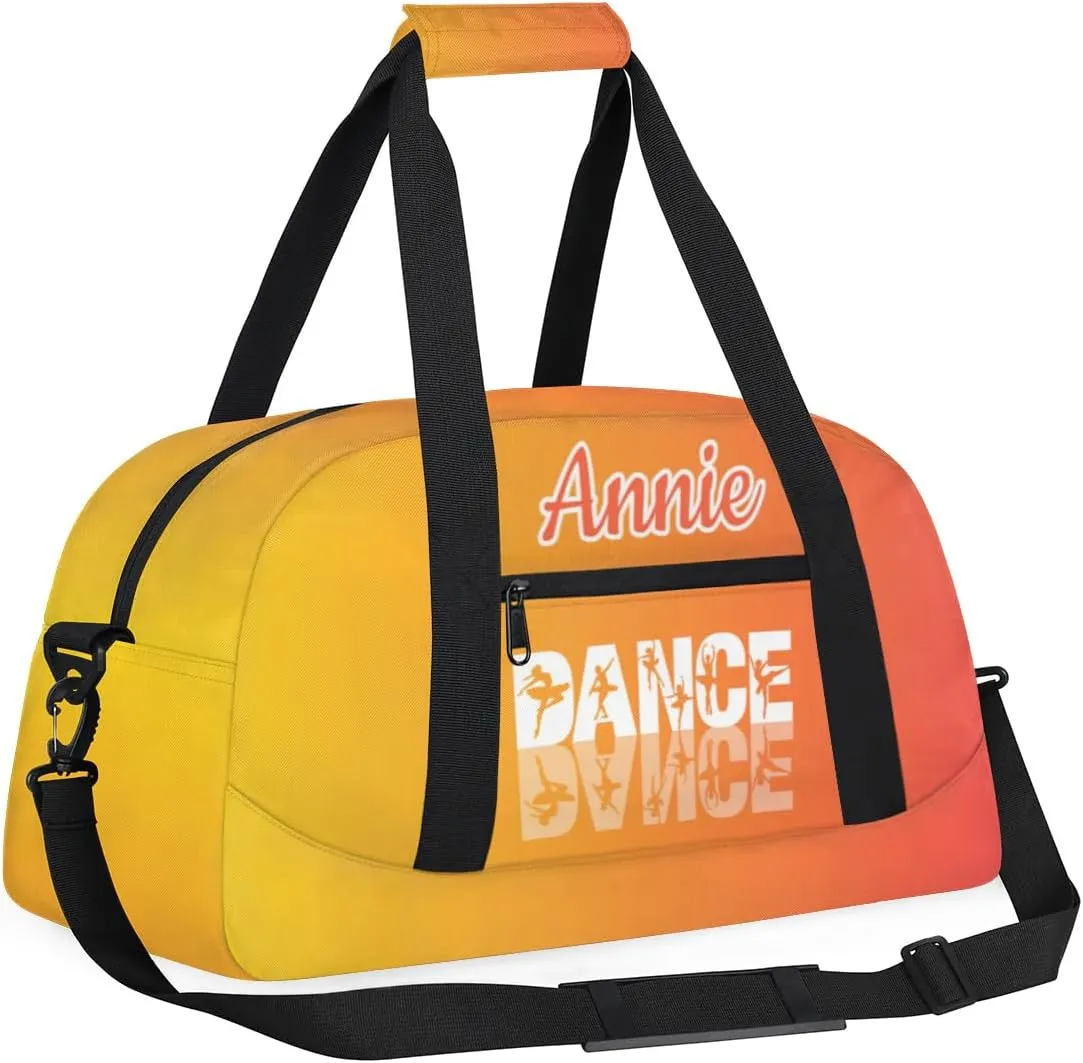 Personalized Dance Bag Cheerleading Bag for Girl Gifts, Overnight Duffel Bags Cheerleader for Kids Personalized Sport Gym Bag, Gymnastics Duffel Bag