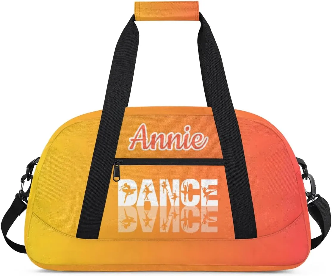Personalized Dance Bag Cheerleading Bag for Girl Gifts, Overnight Duffel Bags Cheerleader for Kids Personalized Sport Gym Bag, Gymnastics Duffel Bag