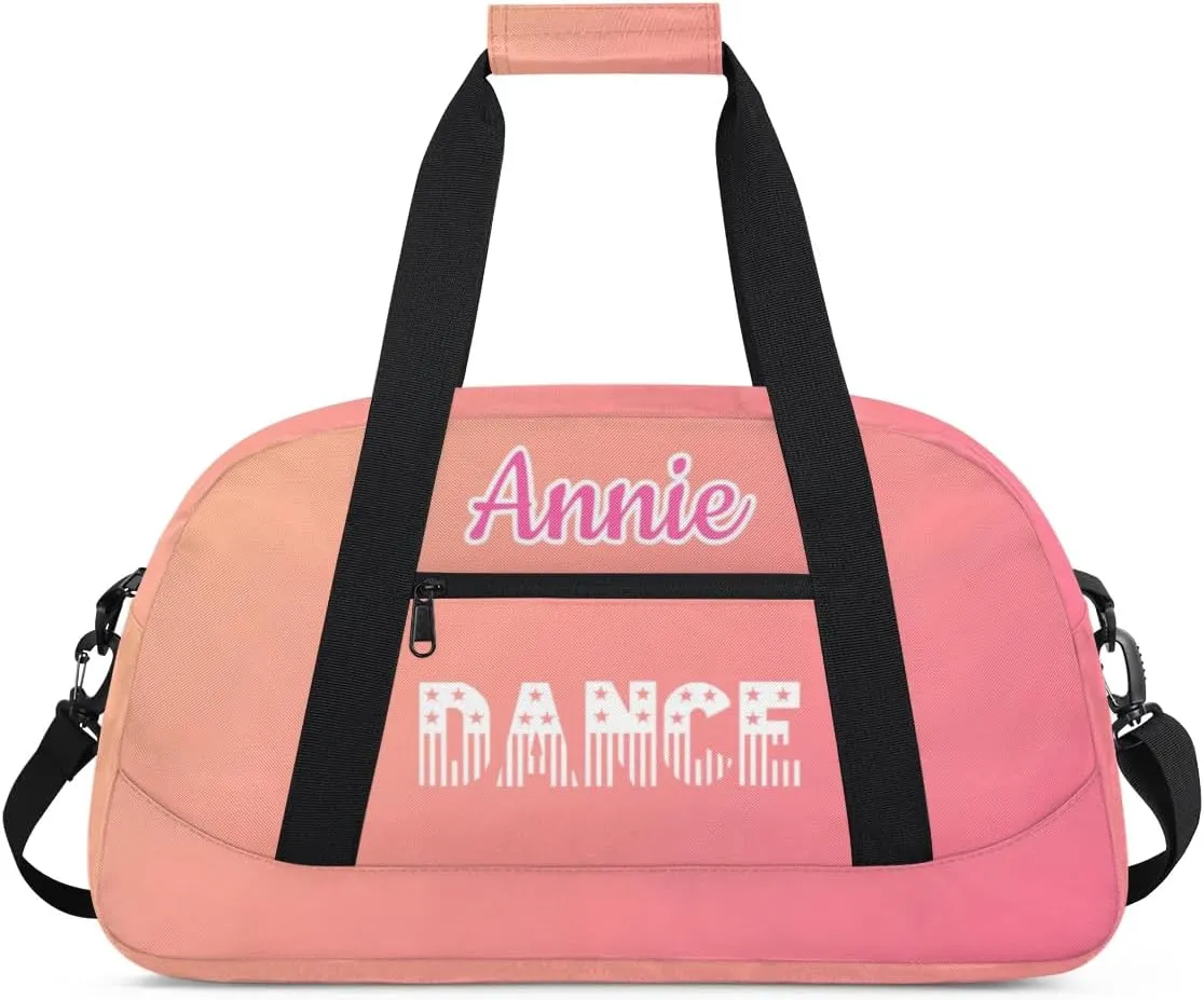 Personalized Dance Bag Cheerleading Bag for Girl Gifts, Overnight Duffel Bags Cheerleader for Kids Personalized Sport Gym Bag, Gymnastics Duffel Bag