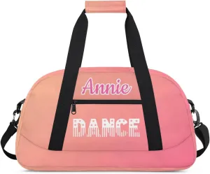 Personalized Dance Bag Cheerleading Bag for Girl Gifts, Overnight Duffel Bags Cheerleader for Kids Personalized Sport Gym Bag, Gymnastics Duffel Bag