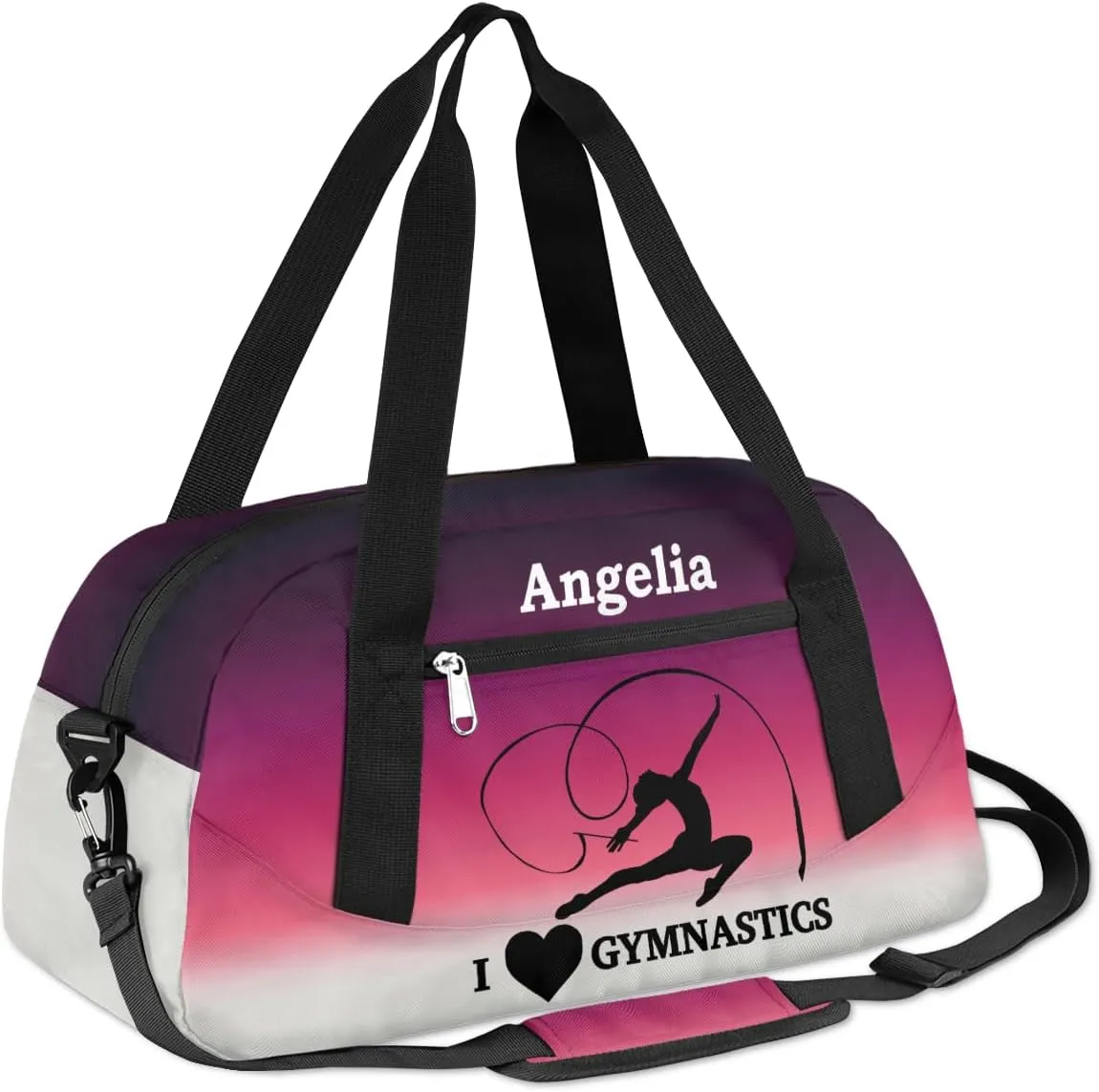 Personalized Dance Bags for Girls Customized Gym Duffel Bag Custom Weekender Duffel Bag Gymnastics