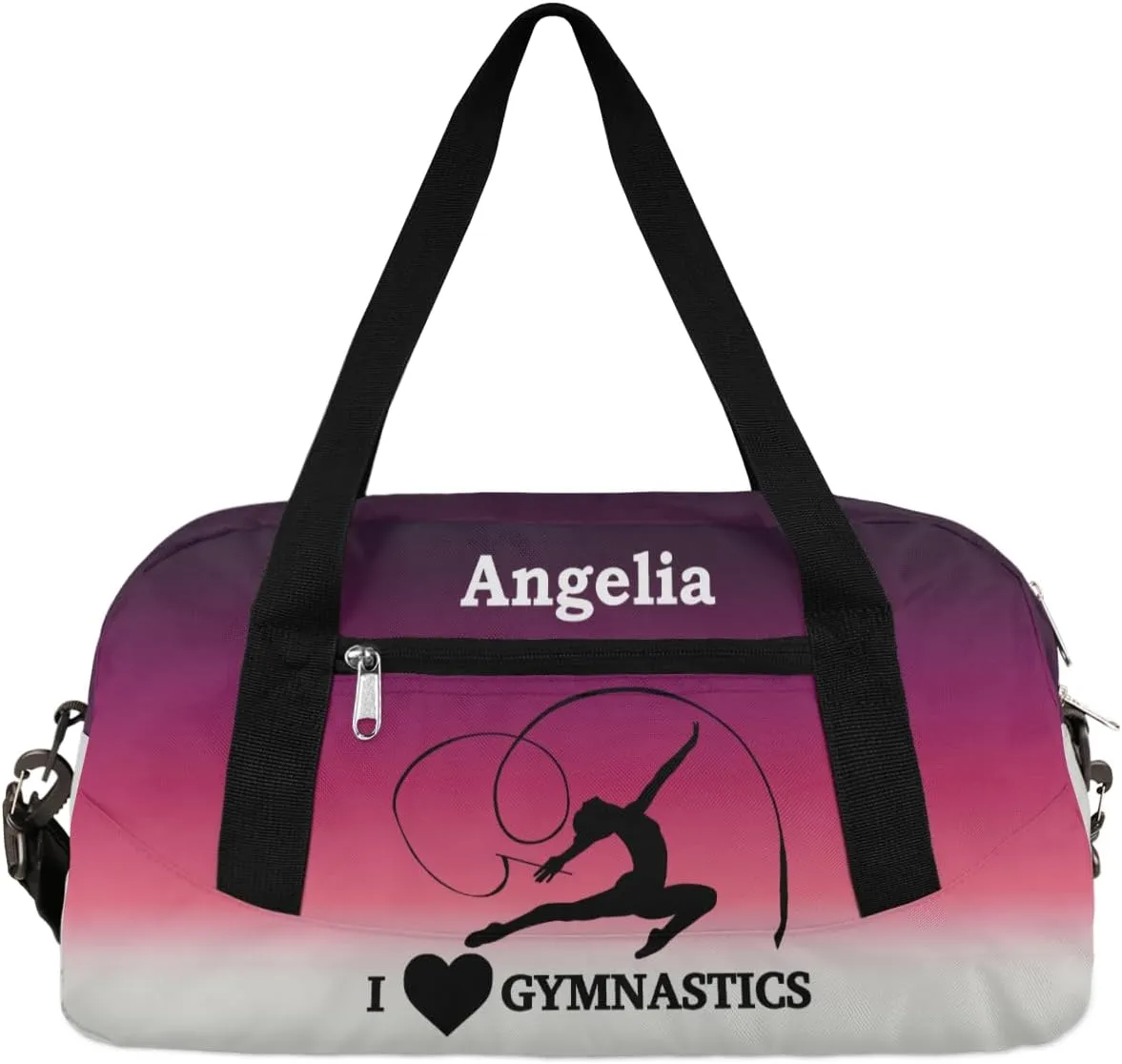 Personalized Dance Bags for Girls Customized Gym Duffel Bag Custom Weekender Duffel Bag Gymnastics
