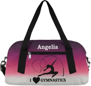 Personalized Dance Bags for Girls Customized Gym Duffel Bag Custom Weekender Duffel Bag Gymnastics
