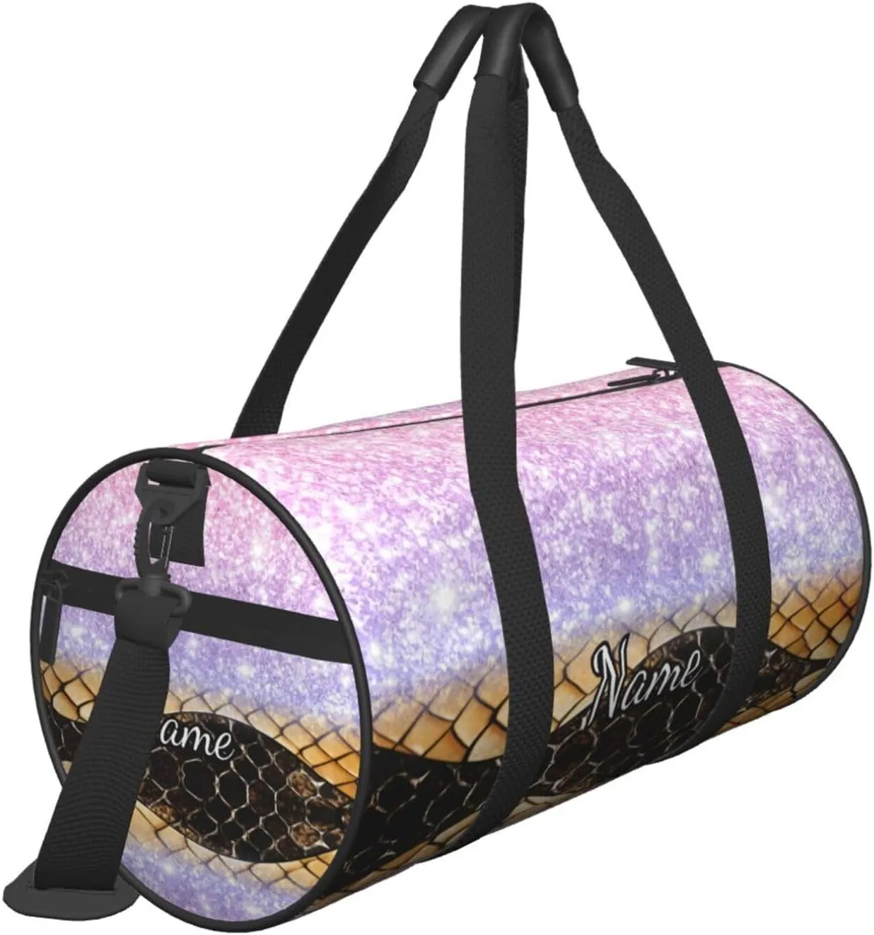 Personalized Gym Duffle Bag for Men,Custom Sports Tote Bag with Name for Women Weekender Carry On Personal Item,17in Animal Skin Duffel Bag for Travel Overnight Fitness Dance