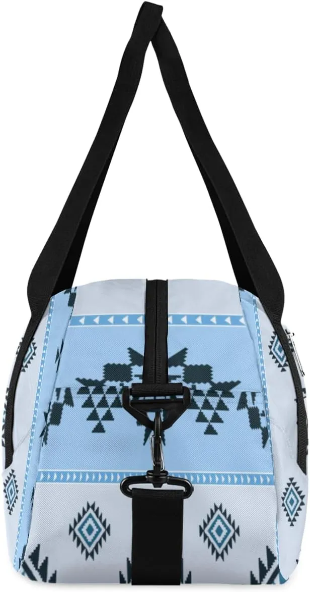 Personalized Kids Duffel Bag Abstract Indian Indigenous Aztec,Custom Sport Gym Bag for Boys Girls,WWeekender Overnight Bags Travel Duffel Bag,Customized Kids Gift