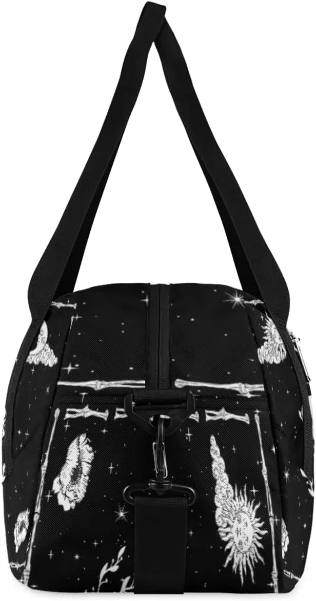 Personalized Kids Duffel Bag Astrology Hand Sign,Custom Sport Gym Bag for Boys Girls,WWeekender Overnight Bags Travel Duffel Bag,Customized Kids Gift