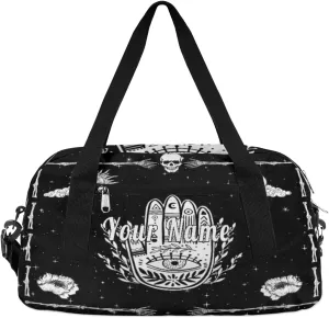 Personalized Kids Duffel Bag Astrology Hand Sign,Custom Sport Gym Bag for Boys Girls,WWeekender Overnight Bags Travel Duffel Bag,Customized Kids Gift