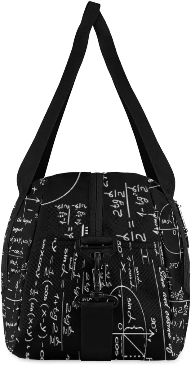 Personalized Kids Duffel Bag Math Education Formula,Custom Sport Gym Bag for Boys Girls,WWeekender Overnight Bags Travel Duffel Bag,Customized Kids Gift