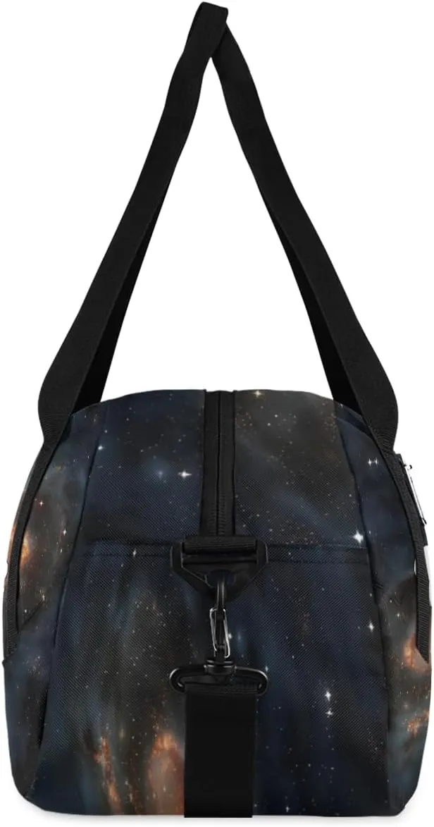 Personalized Kids Duffel Bag Universe Star Space,Custom Sport Gym Bag for Boys Girls,WWeekender Overnight Bags Travel Duffel Bag,Customized Kids Gift