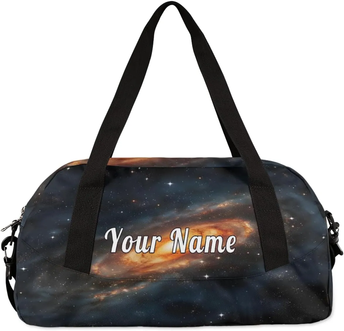 Personalized Kids Duffel Bag Universe Star Space,Custom Sport Gym Bag for Boys Girls,WWeekender Overnight Bags Travel Duffel Bag,Customized Kids Gift