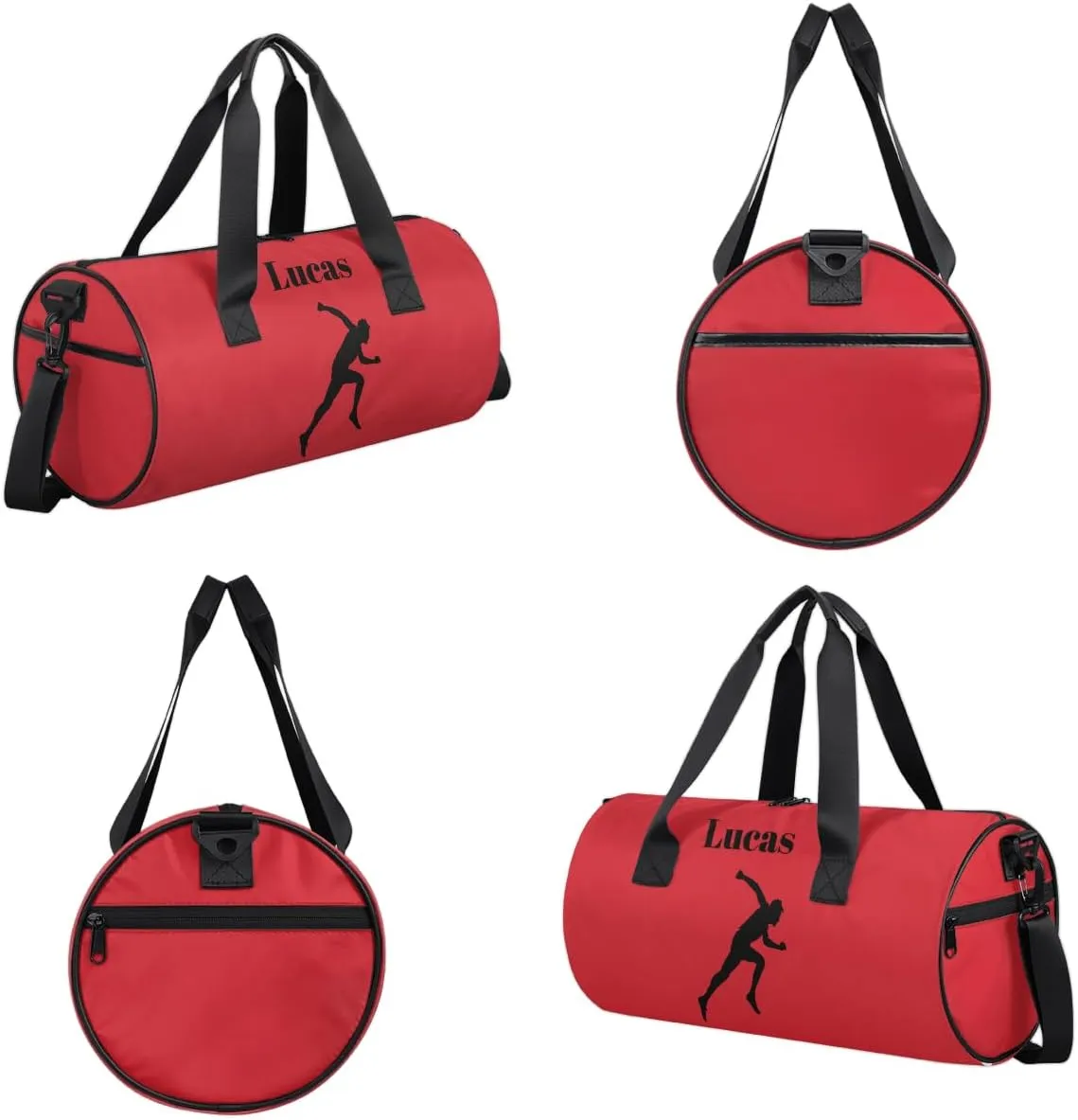 Personalized Kids Sport Duffel Bag with Custom Name Carry On Sleepover Weekender Travel Bag - Race