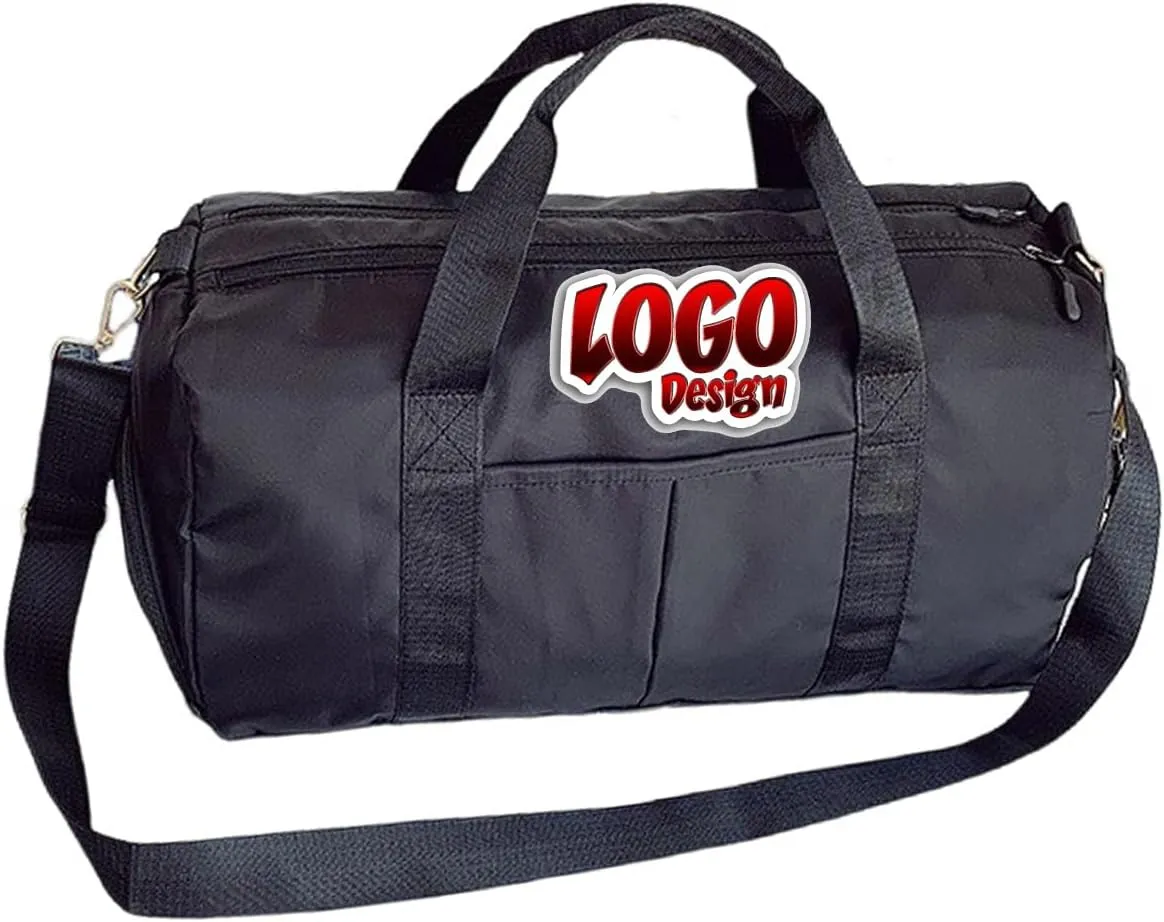 Personalized Logo Duffel Travel Bag Custom Embroidered Name Custom Sports Gym Bags Customized Dance Bag with Wet Dry Pockets & Shoe Weekender Overnight Bridesmaid Gift