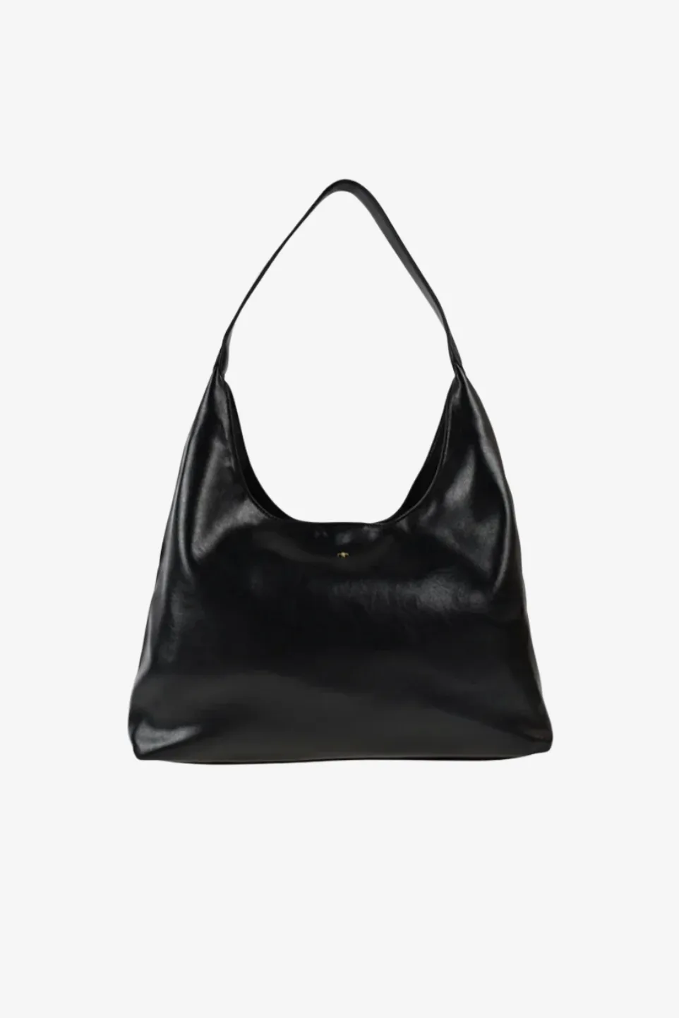 PETA   JAIN JAMI SLOUCH TOTE - BLACK CRINKLE/GOLD