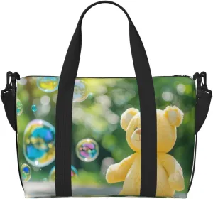 Phayah Bubbly Doll Bear Crossbody Travel Bag Overnighter Duffel Bags Carry On Size Ideal For School Or Overnight Travel Bag