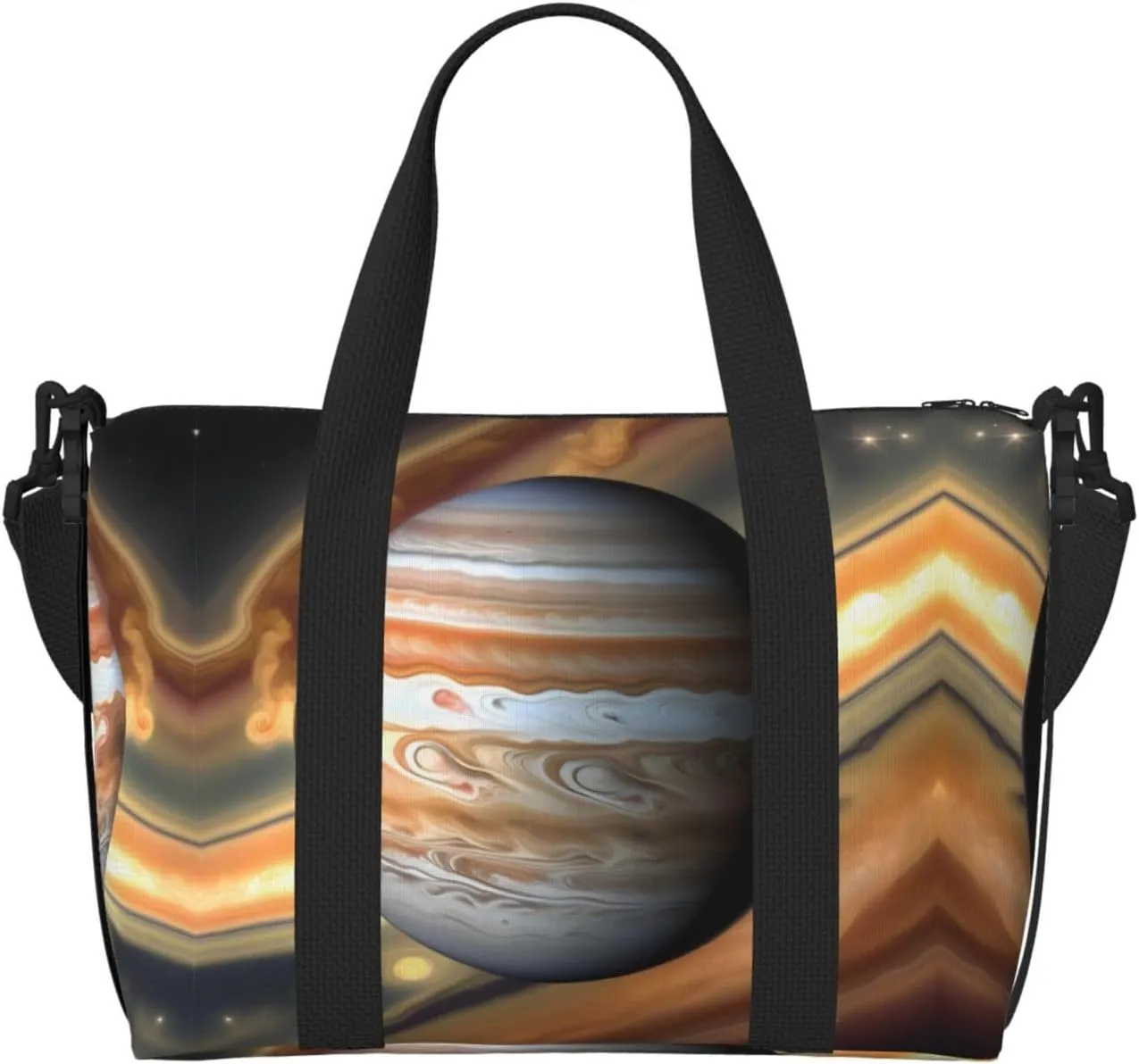 Phayah Jupiter Landscape Travel Duffel Bag,Sports Tote Gym Bag,Shoulder Weekender Overnight Bag For Women