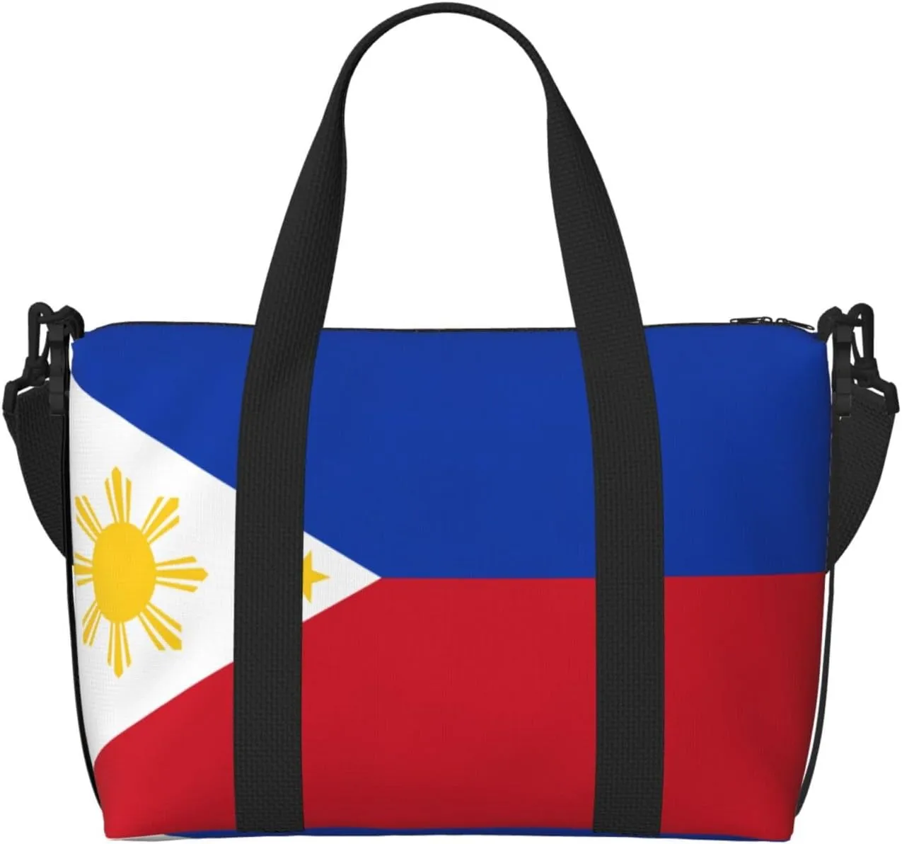 Phayah Philippine Flag Travel Duffel Bag,Sports Tote Gym Bag,Shoulder Weekender Overnight Bag For Women