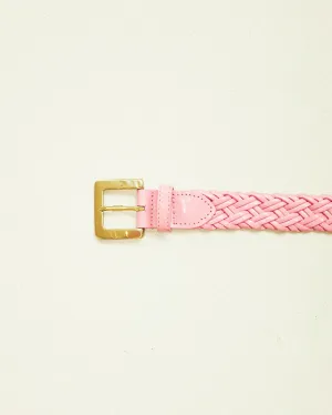 Pink Leather Belt