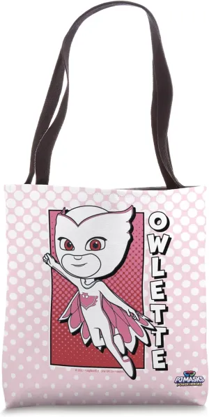 PJ Masks Power Heroes Owlette Flying Full Body Pose Logo V2 Tote Bag