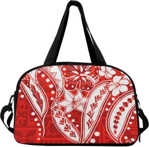Polynesian Custom Travel Bag Pattern Personalized Portable Storage Bag Travel Camping Bag Vintage Tribal Print Handbag