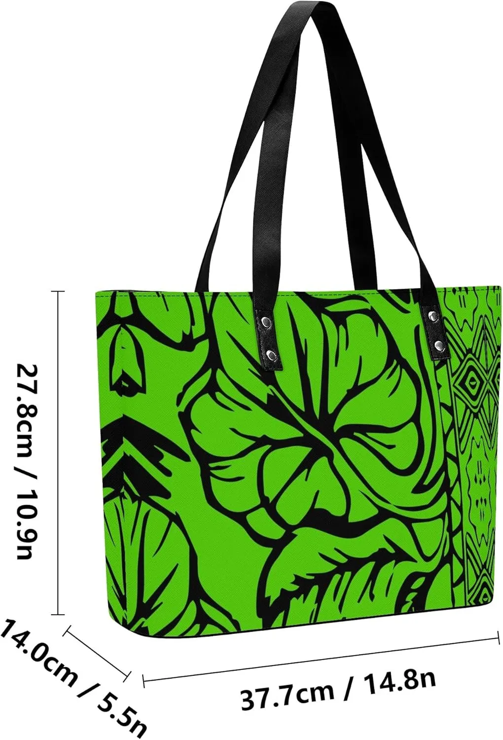 Polynesian Durable High Capacity Women'S PU Shoulder Bag Custom Samoan Tribal Women'S Purse And Handbag