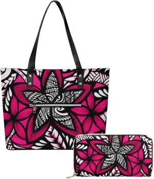 Polynesian Handbag Purse Samoa Tribal Print 2025 New 2-Piece Set Party Custom Wholesale Women'S Bag