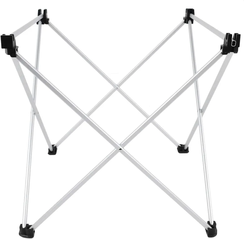 Portable Table,Modern Simple Foldable Heavy Duty Compact Desk for Outdoor Camping and Picnic Activities (Aluminum Alloy Color Trumpet)