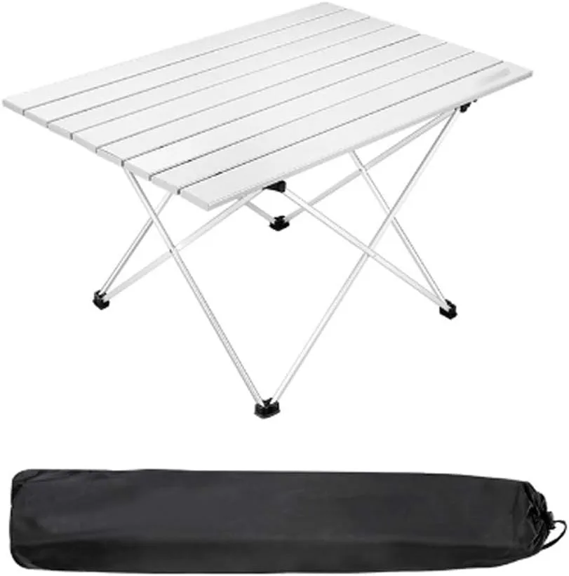 PortableAluminum Ultralight Folding Waterproof Outdoor Hiking BBQ Camp Picnic Table Desk Stable