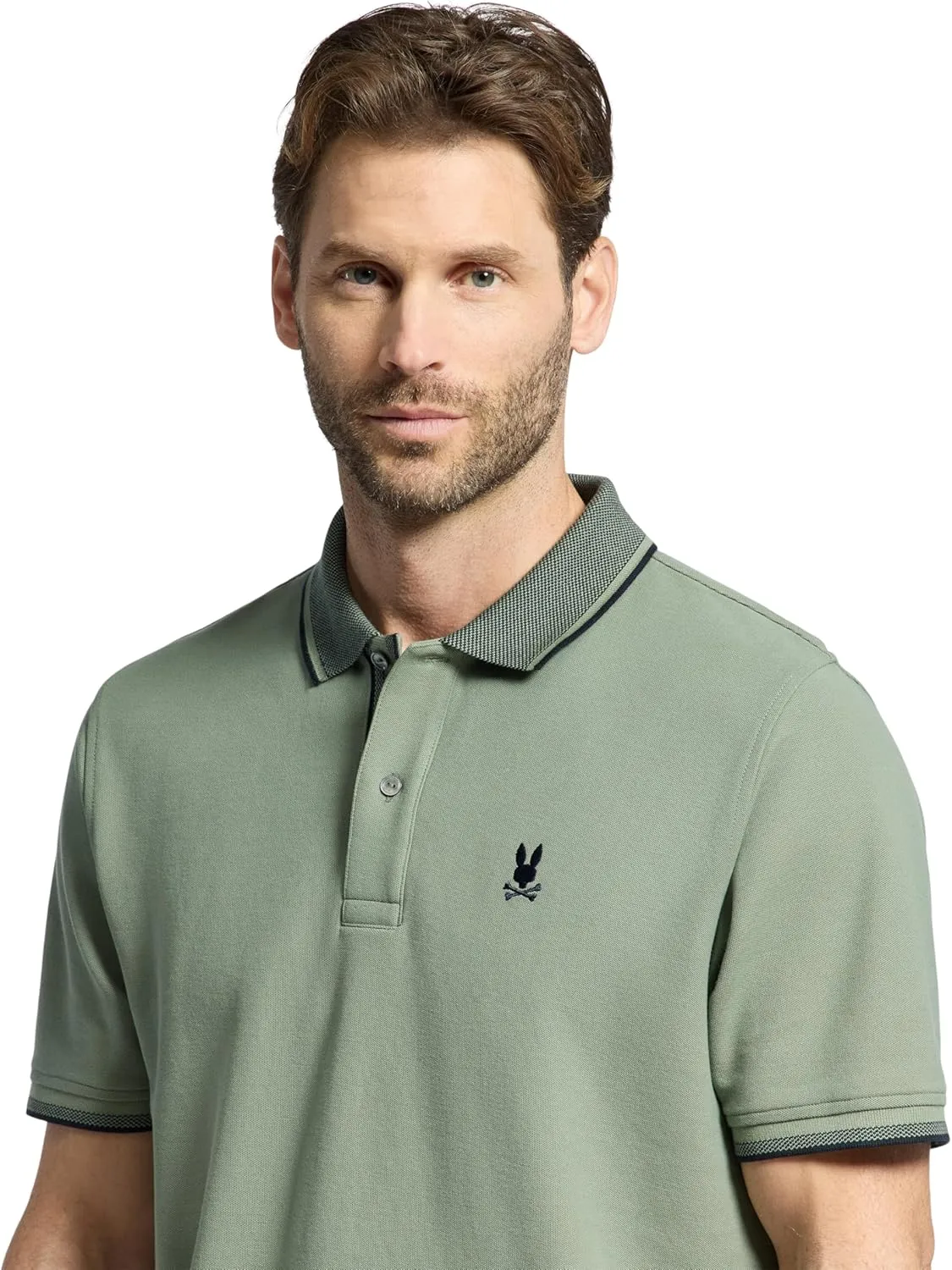 Psycho Bunny Evandale Oxford Collar Pique Polo