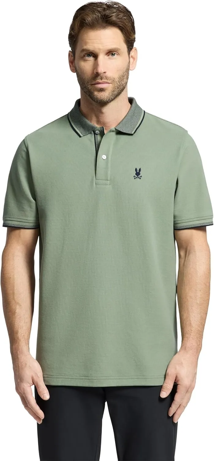 Psycho Bunny Evandale Oxford Collar Pique Polo