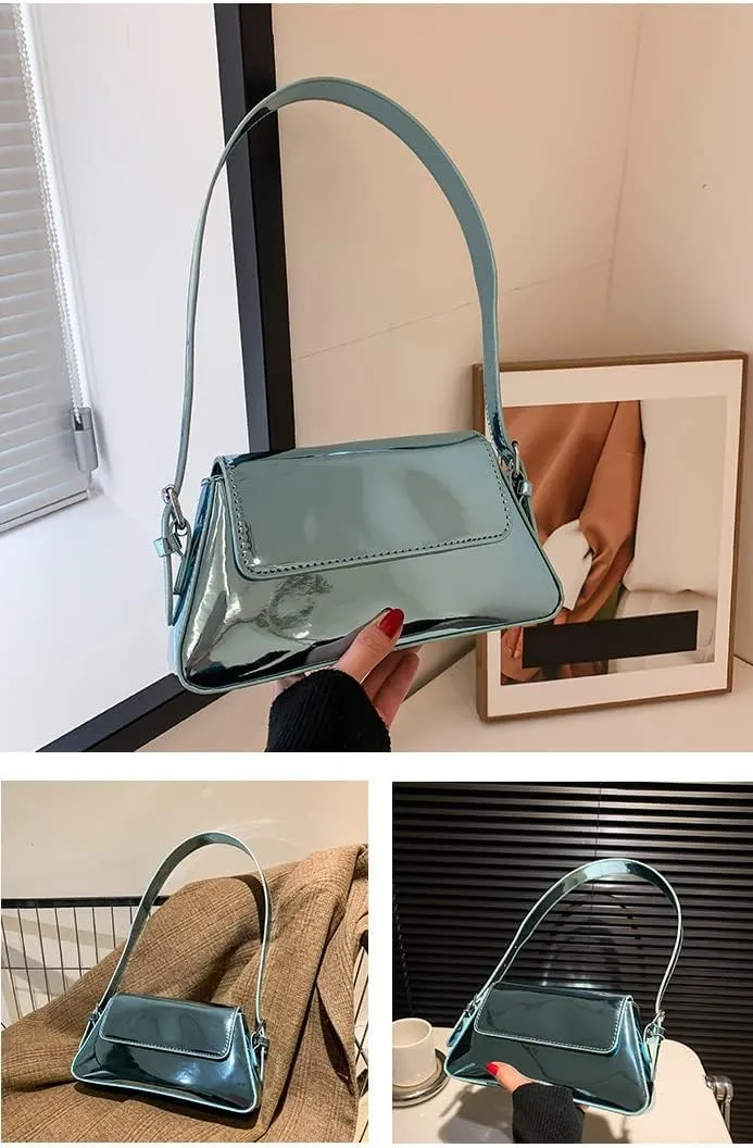 Pu Patent Leather Evening Bag For Women Hobo Bag Tote Handbag Satchel Cute Party Clutch Shoulder Crossbody Purse