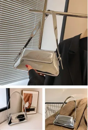 Pu Patent Leather Evening Bag For Women Hobo Bag Tote Handbag Satchel Cute Party Clutch Shoulder Crossbody Purse