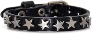 Punk Vintage Alloy Belt Buckle Bracelet Star Leather Cuff Bracelet