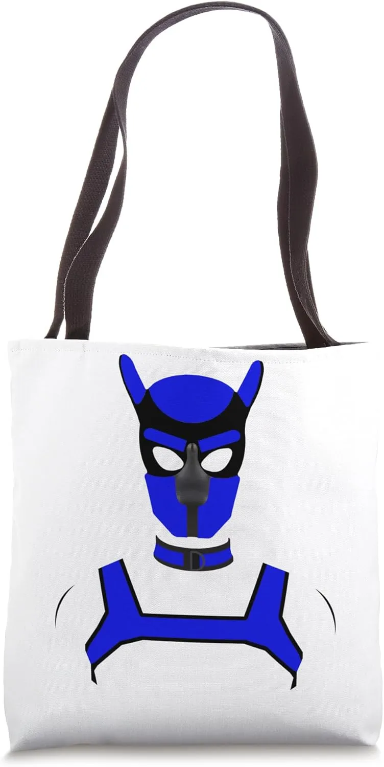 Puppy Play Pups Gay Pride Blue Tote Bag
