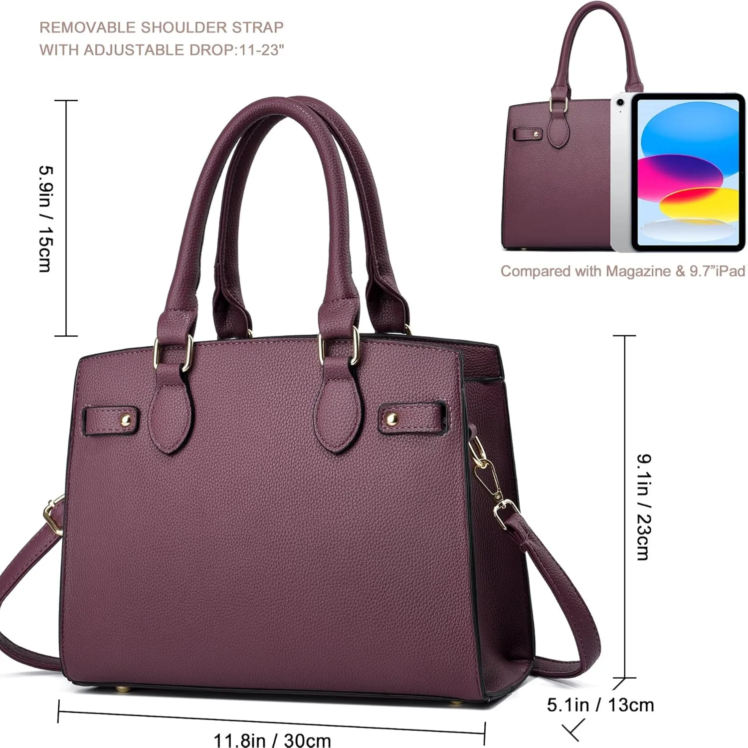 Purses and Handbags for Women Satchel Fashion Ladies Top Handle Shoulder Tote Bags