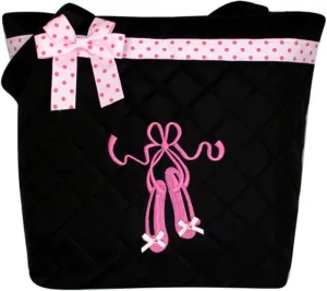 Quilted Dance Ballet Slippers Tote Bag