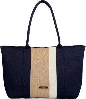 Quintessential Large Tote for Women & Girls | Stylish, Spacious Tote Bag with Hook & Eye closure