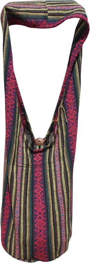 RaanPahMuang Thick Soft Cotton Large Yaam Shoulder Mexican Messenger Bag Long Strap