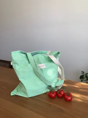Rapid shipping GINGHAM TOTE Minimalistic BAG