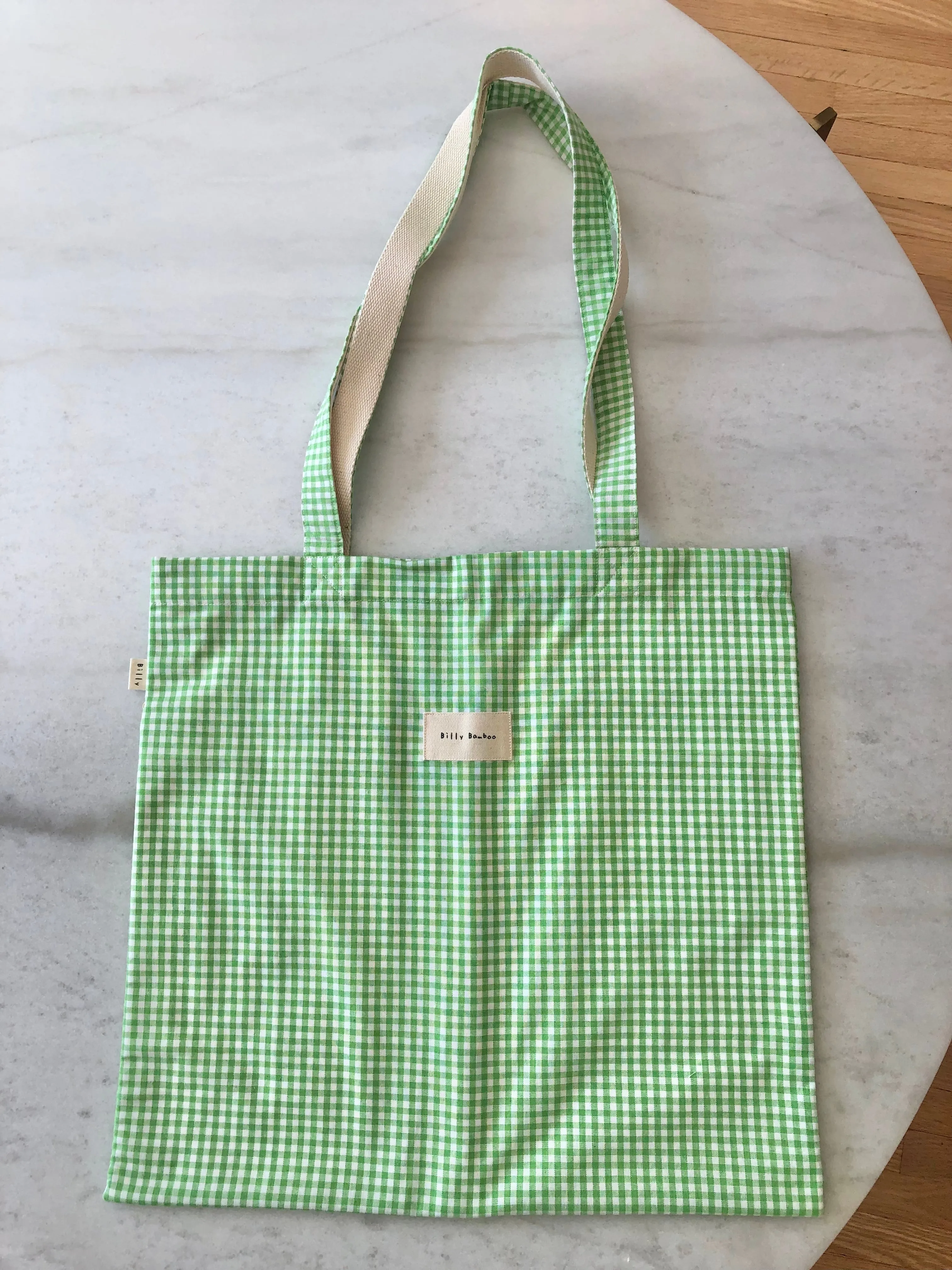Rapid shipping GINGHAM TOTE Minimalistic BAG