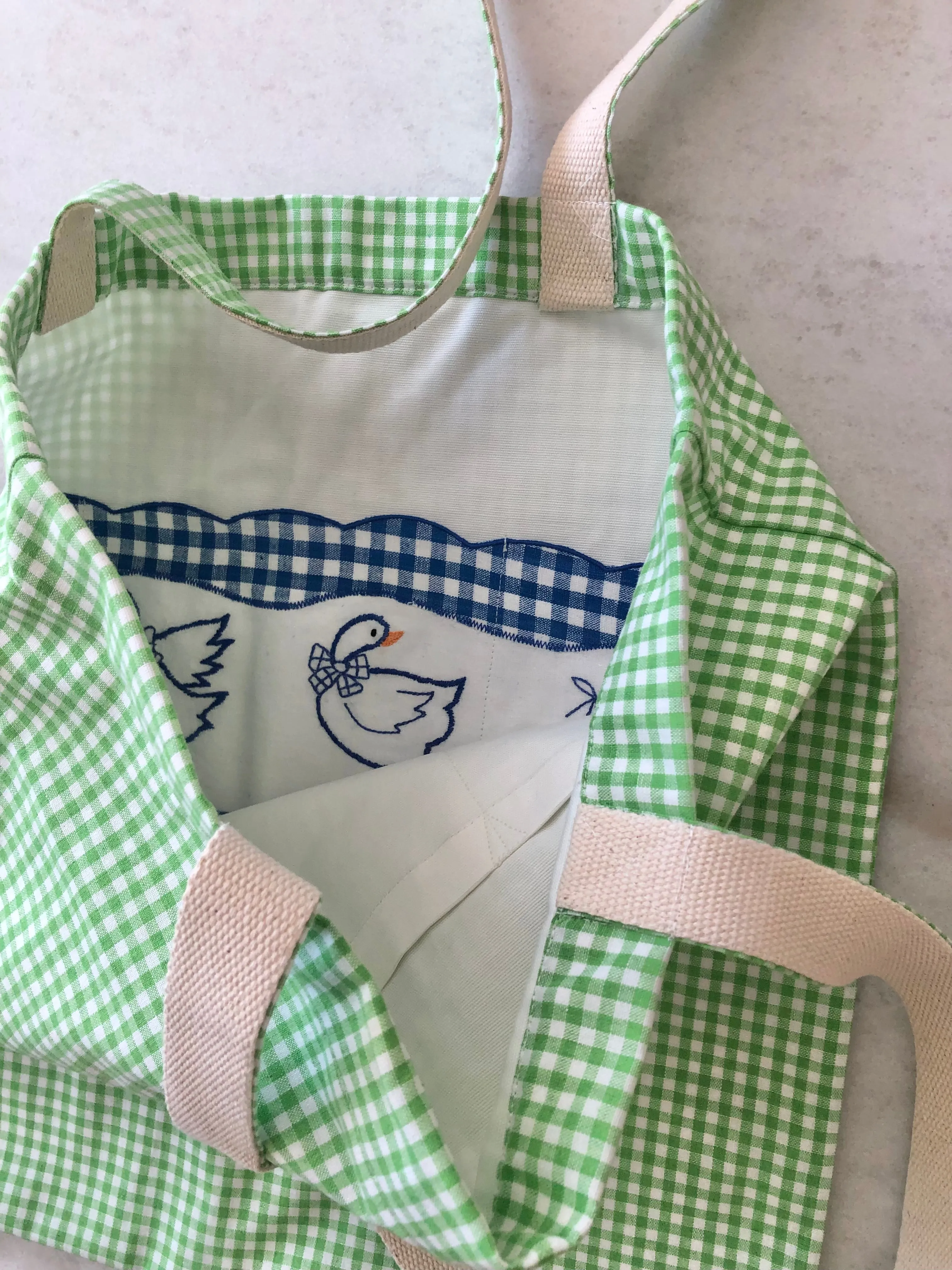 Rapid shipping GINGHAM TOTE Minimalistic BAG